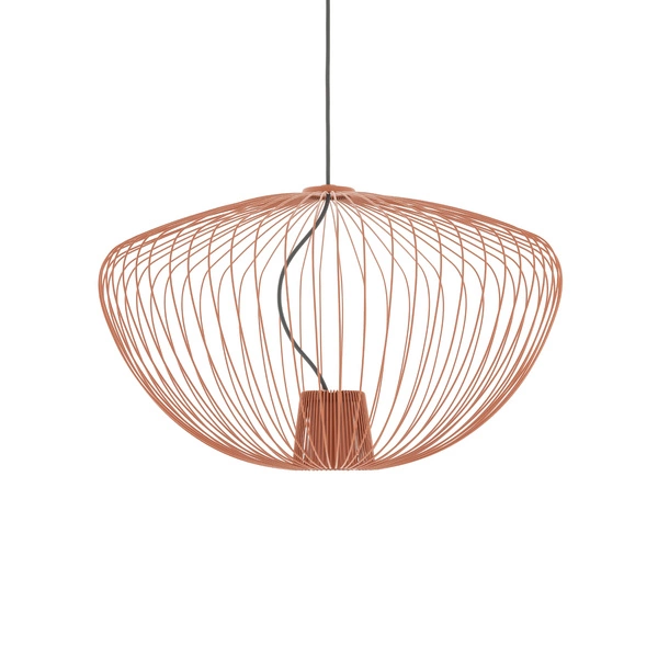 Lampa wisząca PUMPKIN M szer. 54.5cm wys.200cm GU10 R50 | Terracota 11495