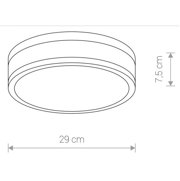 Plafon MALAKKA LED do łazienki 9501