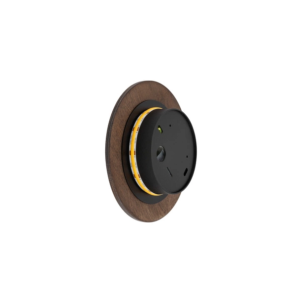 Kinkiet RING TIMBER LED S śr. 15cm 7W barwa ciepła 3000K | ciemne drewno 11288