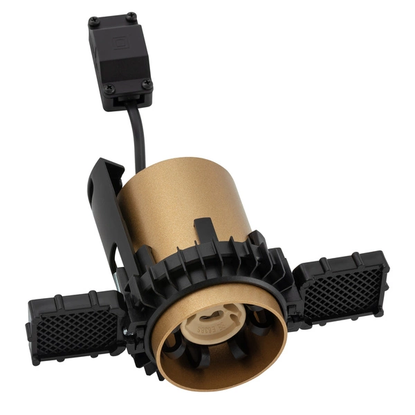 Lampa punktowa podtynkowa MONO SLIDE TRIMLESS szer. 5,5cm GU10 | złoty 10805