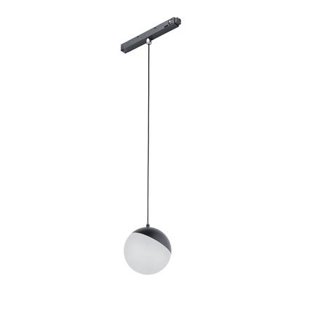 Lampa wisząca LID LED śr. 10cm 8W 4000K do szynoprzewodów magnetycznych | czarny