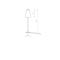 Lampa stołowa TRIFLE GRAY 44cm G9 | szary 7760