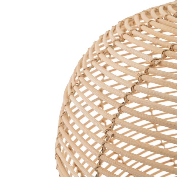 Lampa wisząca RATTAN L śr. 79cm E27 | naturalne drewno/biały 11155