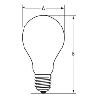 Żarówka filament LED GLS  E27 230V 4W COG CLEAR ciepła 3000K