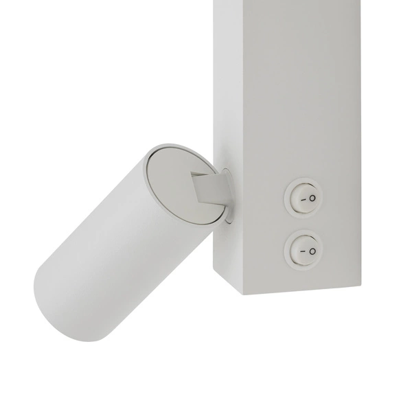 Lampa ścienna EASY LED RIGHT 10W 3000K 450lm CRI>90 + miniGU10 Dług.80cm Wys.18cm | Biały 11580