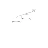 Lampa wisząca FALCON 6x 25W E27 wys. 65cm | biały 7951