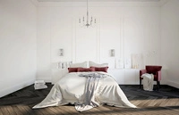 Kinkiet szklany BOSTON I szkło i stal chromowana | chrom 8153