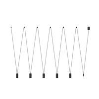 Lampa wisząca regulowana MORE EYE V 200cm 5xGU10 | czarny 7825