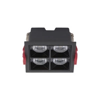 Oprawa punktowa podtynkowa MIDI LED BLACK szer. 9,2cm 16W neutralna 4000K | czarny 10064