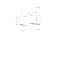 Kinkiet zewnętrzny UNIT LED czarny szer. 18cm 9122