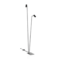 Lampa podłogowa podwójna MONO 120cm 2xGU10 | czarny 7708