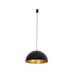 Lampa wisząca HEMISPHERE SUPER L BLACK-GOLD śr. 50cm 4xGX53 | czarny/złoty