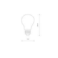 Żarówka FILAMENT LED E27 7W barwa ciepła 3000K | transparentny 10587