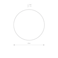 Lampa ścienna kinkiet RING LED M śr. 25cm 10W 3000K | czekoladowy 10352