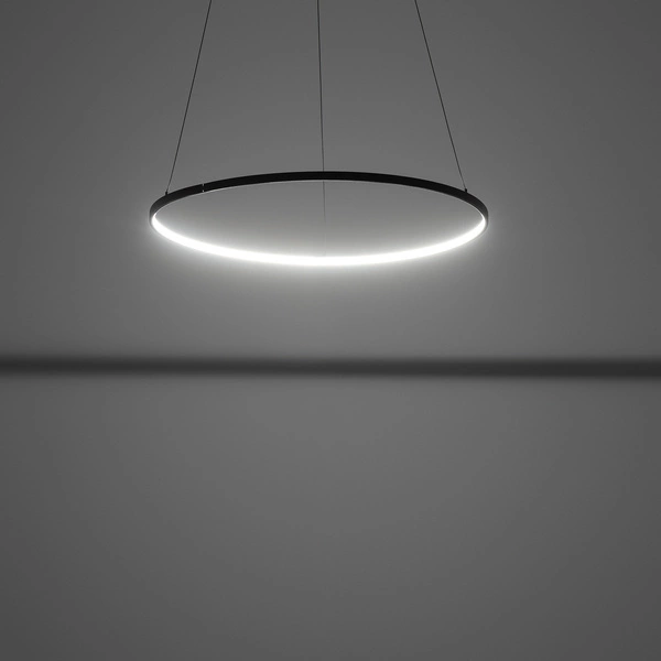 Lampa wisząca CIRCOLO LED szer. 60cm 21W barwa ciepła 3000K | czarny 10812