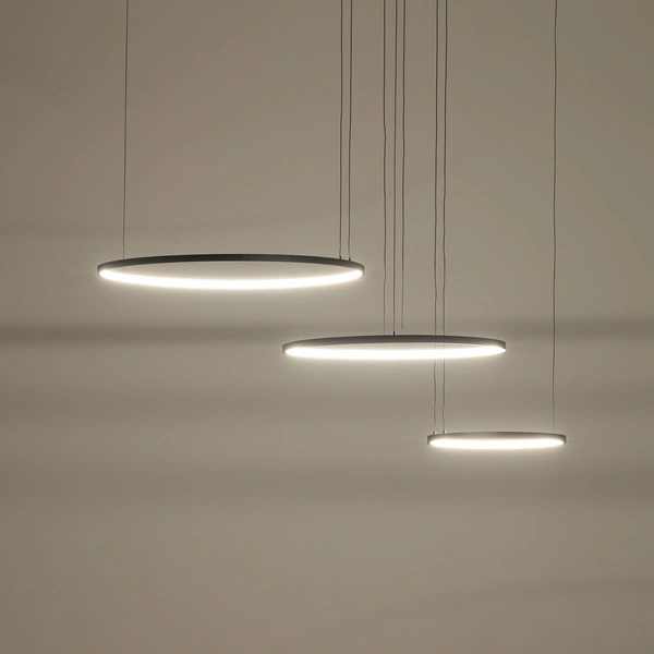 Lampa wisząca CIRCOLO POWER LED 11648 3000K 85W 3750lm wys.140cm | czarny