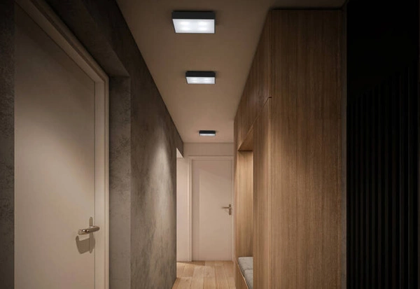 Plafon QUAD WHITE 30cm 4xGX53 | czarny 10471