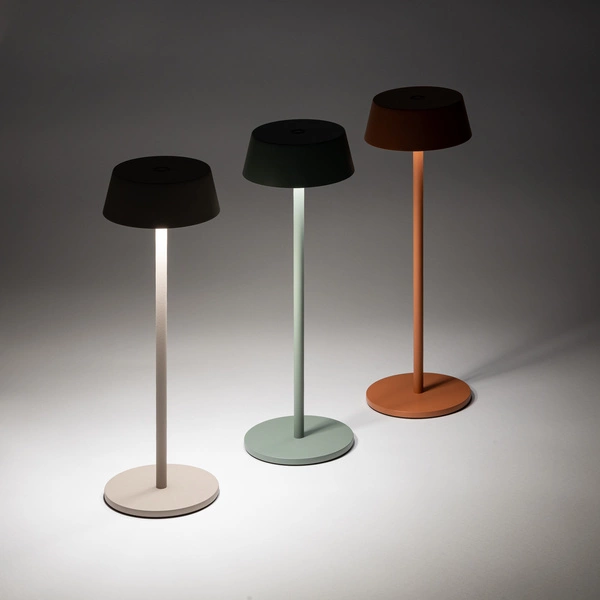 Lampa przenośna AMY LED 2W 3000K 170lm wys.32.5cm szer.10.8 IP54 ściemniacz włącznik | Brick red 11534