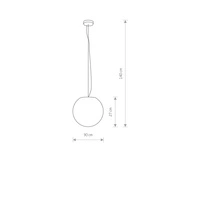 Wisząca kula na taras CUMULUS S 30cm 9751