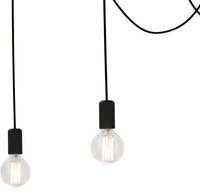 Wisząca pająk SPIDER BLACK x5 retro 6788