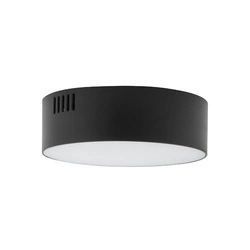 Plafon LID ROUND LED 11cm 15W barwa neutralna 4000K | czarna 10415