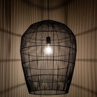 Lampa wisząca HAITI L śr. 53cm E27 | czarny 11168