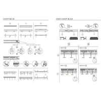 Natynkowa puszka montażowa CAMELEON CANOPY C 1200 BLACK szer 120cm czarna 8554