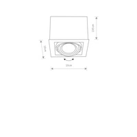 Lampa sufitowa BOX BLACK ES111 9495