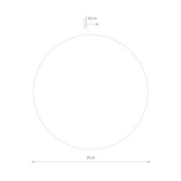 Kinkiet RING LED M 25cm 10W barwa ciepła 3000K | złoty 10281