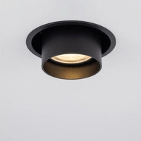 Regulowana lampa podtynkowa MONO SLIDE śr. 8,3cm GU10 | czarny 10799