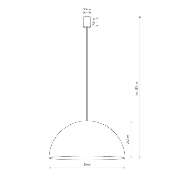 Lampa wisząca HEMISPHERE SUPER 50cm 4xGX53 | złoty 10298