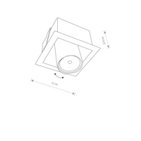 Ruchome spoty podtynkowe EYE MOD WHITE I biała 8936