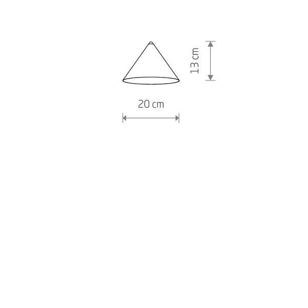 Klosz CAMELEON ZENITH S szer. 20cm | ciemny szary 10877