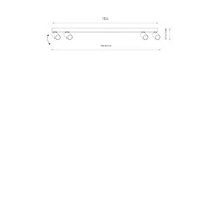 Lampa sufitowa FOURTY IV miniGU10 dług.78cm szer.4cm | Czarny 10739