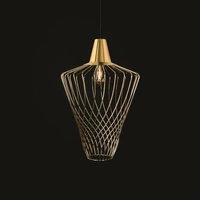 Lampa wisząca druciana zwis nowoczesna WAVE S czarny śr. 40cm 8858