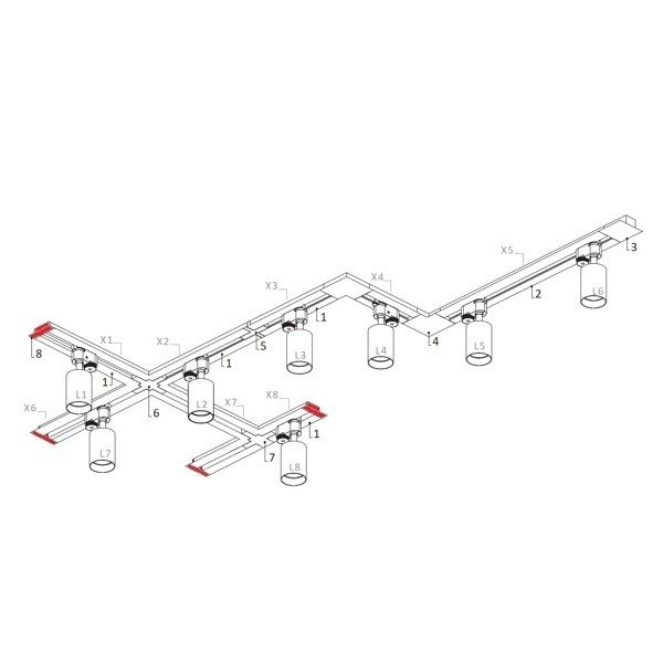 Zaślepka końcowa PROFILE RECESSED DEAD END CAP BLACK 8975