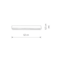 STARY MODEL STRAIGHT LED graphite ceiling dł. 60cm | grafit 9626