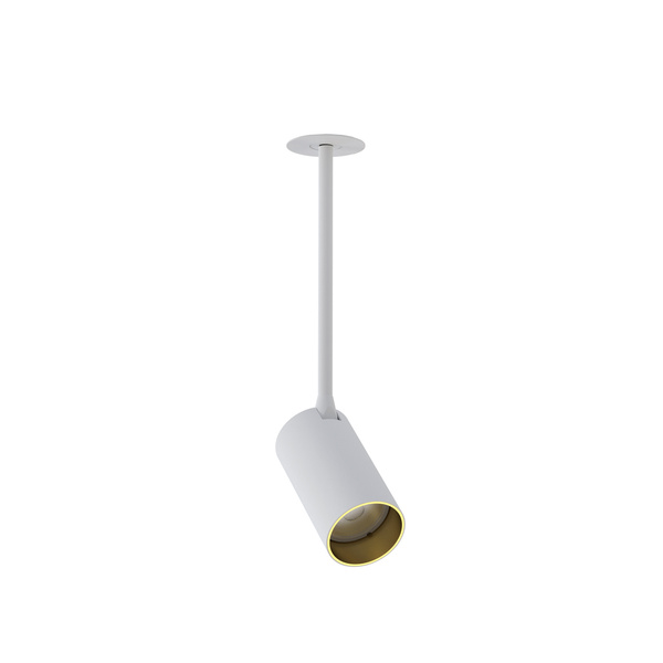 Lampa punktowa podtynkowa MONO SURFACE LONG M 39cm GU10 | biały/złoty