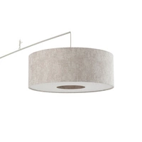 Lampa podłogowa POISE silk gray B E27 wys.230cm dług.255cm przewód 270cm włącznik | 11685