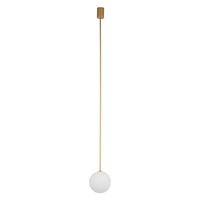 Lampa wisząca KIER L SATIN GOLD 140cm G9 | złoty satynowy 10308