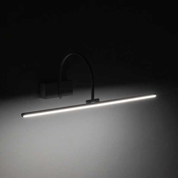 Kinkiet ARTLINE LED 11958 3000K 6W 410lm CRI80 szer. 59cm | czarny