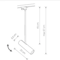 Reflektor do szyny PROFILE EYE SUPER A WHITE 9324