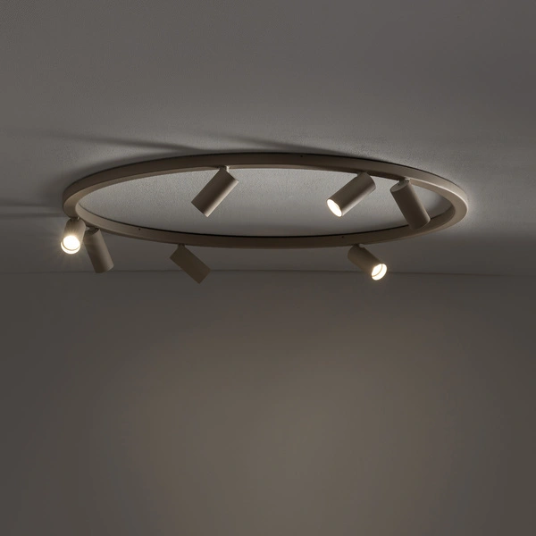 Lampa sufitowa FOURTY ROUND 11948 miniGU10 szer. 80cm | beżowy