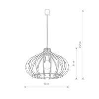 Lampa wisząca IKA I D  4174  wys. 132cm 4174