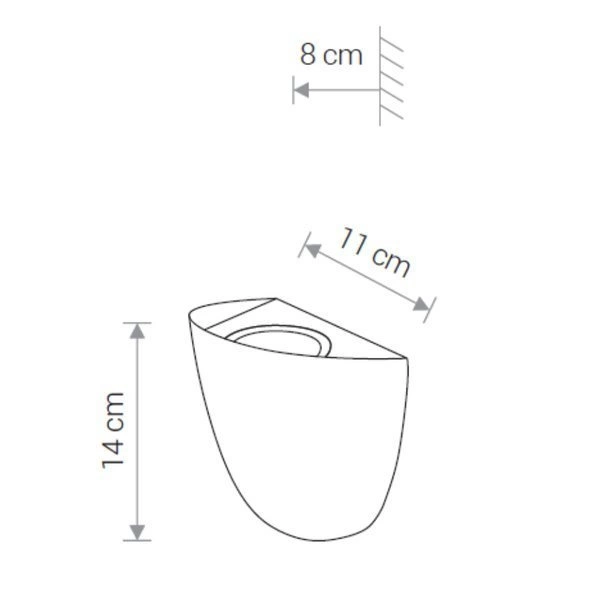 Lampa ścienna kinkiet zewnętrzny SINUS IP54 | czarny 8144
