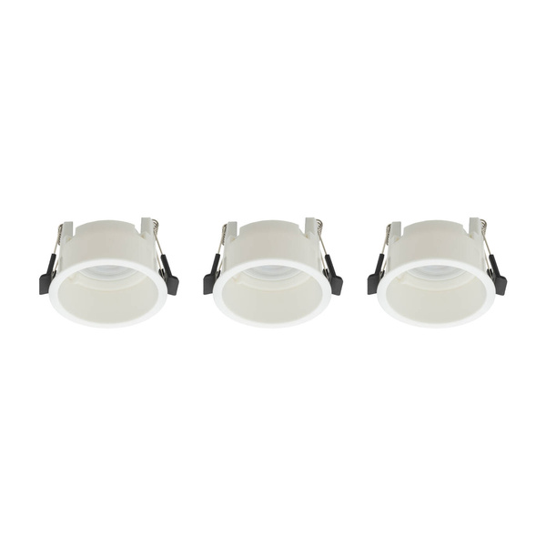 Oprawy podtynkowe CUP 3 PC SET śr. 7cm 3xGU10 | biały