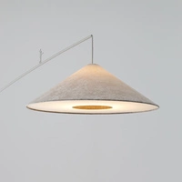 Lampa podłogowa POISE silk gray A E27 wys.240cm dług.260cm przewód 270cm włącznik | 11686