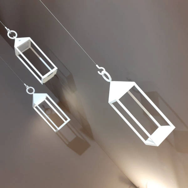 Lampa zewnętrzna latarenka wisząca PICNIC LED IP54 | biały 8178