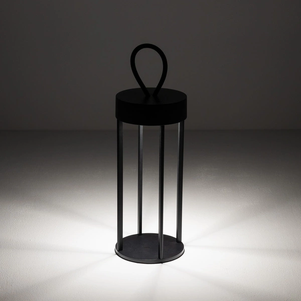 Lampa przenośna NALA LED 4W 2700K 170lm wys.30cm szer.12cm IP54 ściemniacz włącznik | Czarny 11536