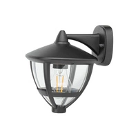 Kinkiet zewnętrzny AMELIA wys. 23cm E27 IP44 | czarny 10495